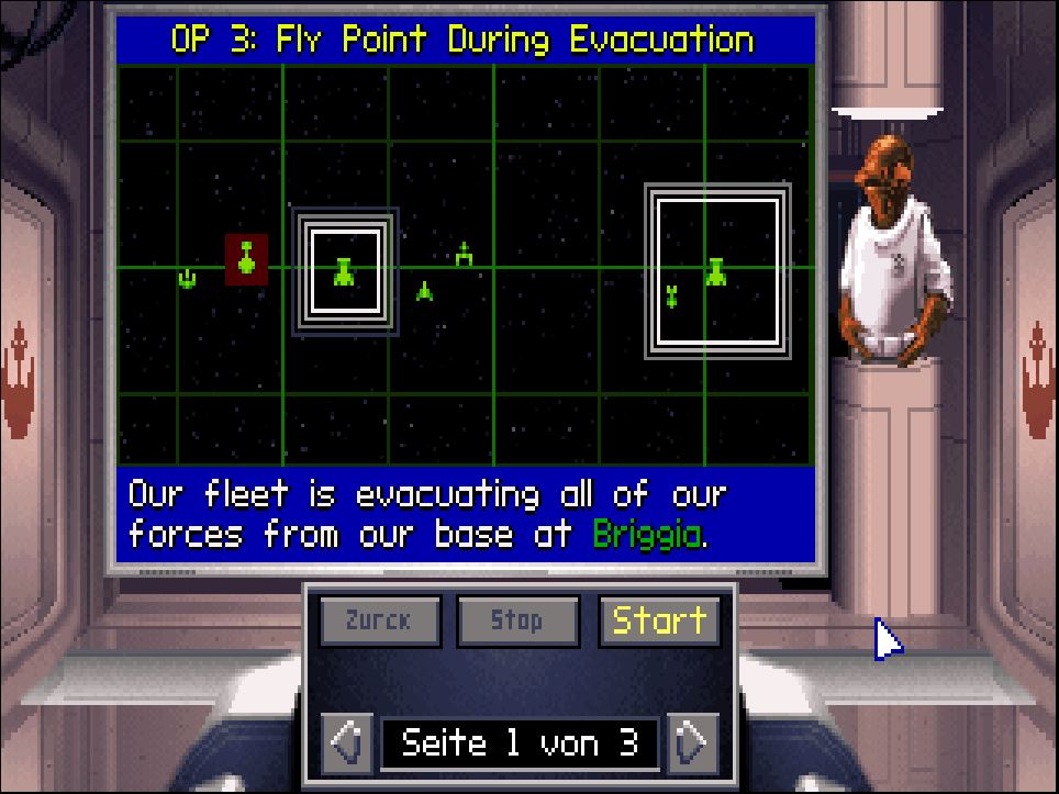 X-Wing collectors CD-ROM Einsatzbesprechung